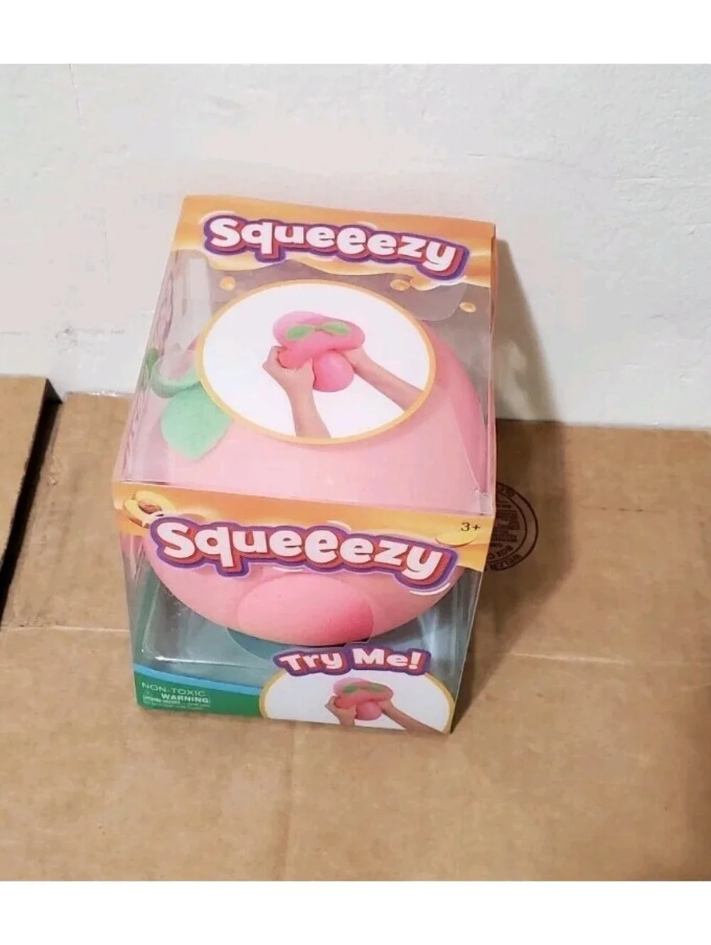 Squeezezy Peach Jumbo Squishy Toy Sunny Days Entertainment Giggle Zone Tiktok